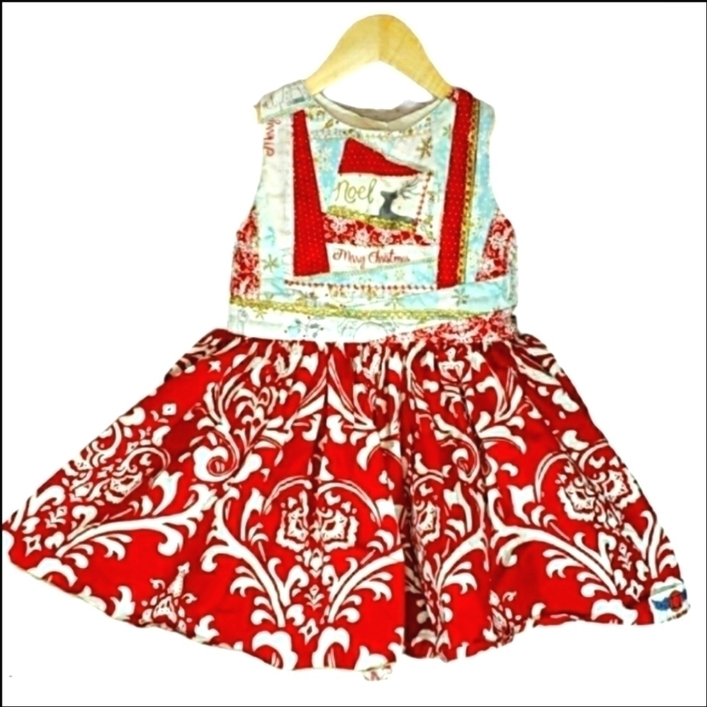 Handmade Holiday Christmas Dress for Toddlers